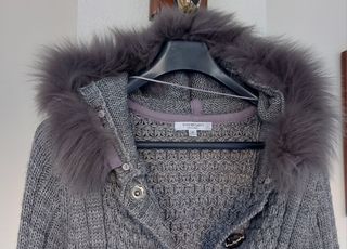 Abrigo de lana gris