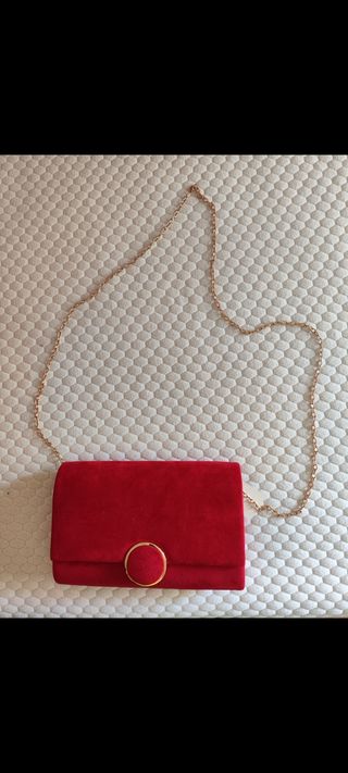 Bolso rojo terciopelo