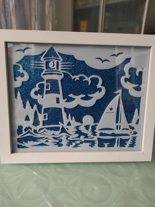 Paesaggio marino - Stencil Art 3D Design