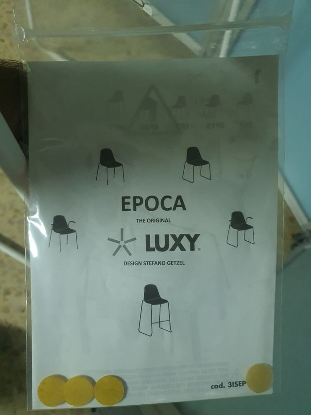 Silla Taburete de diseño Marca Luxy
