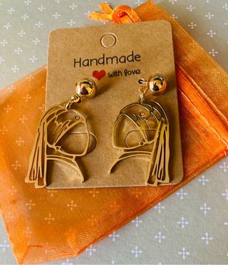 Pendientes silueta “La joven de la perla”