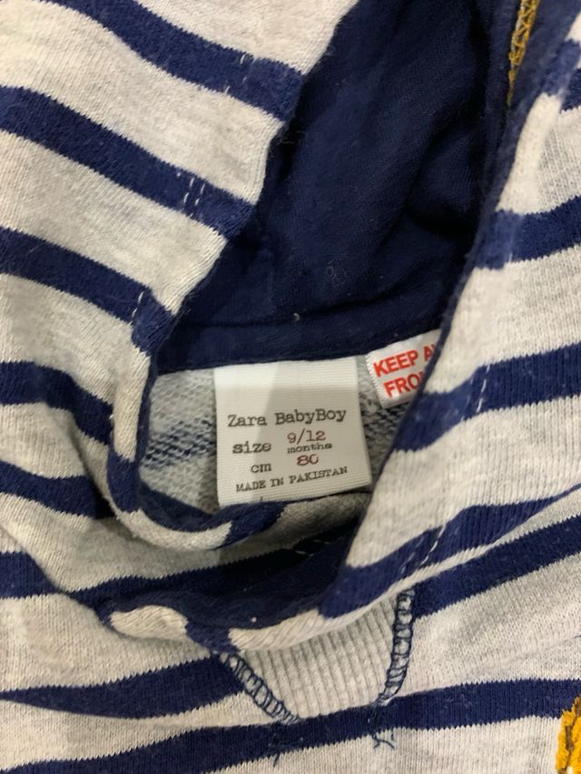 felpa bambino zara 9/12 mesi