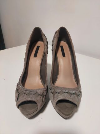 Zapato peep toe Zara 