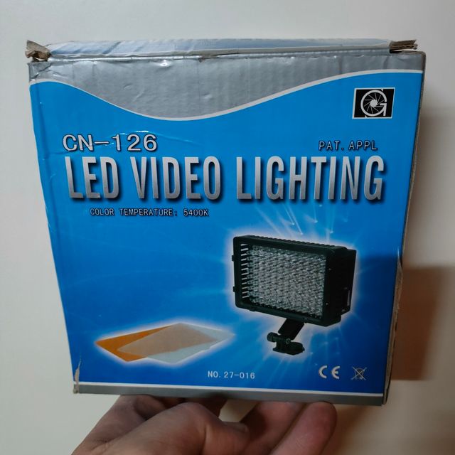 LED portátil para grabar video