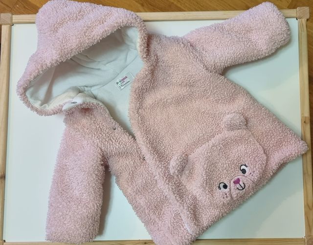 Abrigo de invierno PRENATAL rosa talla 6-9 meses