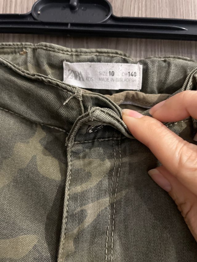 Vaquero Camuflaje niña 10 años Zara 
