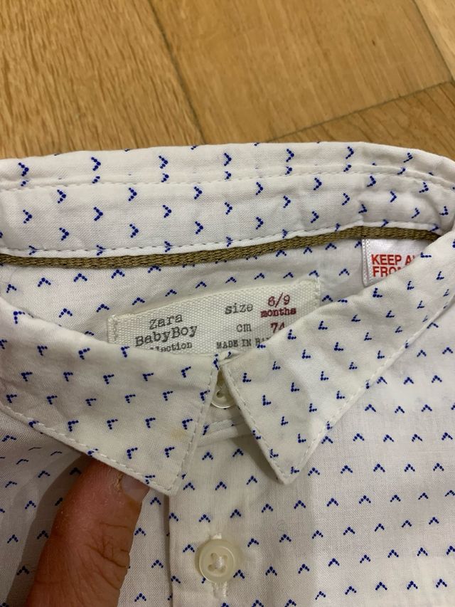 camicia e pantalone 6/9 mesi Zara