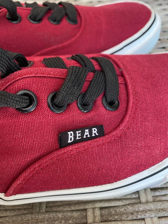 Bear sneakers donna rosso nuove 36