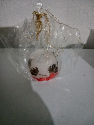 Candeline natalizie decorate a mano