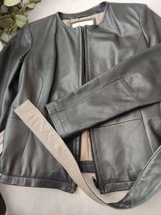 Chaqueta de cuero, mujer