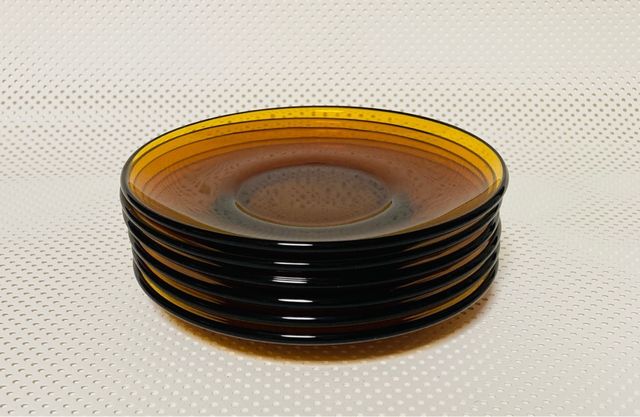 Juego café 6 servicios. Ambar. Vintage.