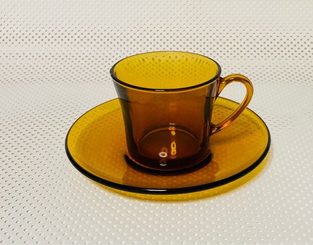 Juego café 6 servicios. Ambar. Vintage.