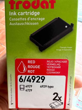 Tinta trodat roja 4929