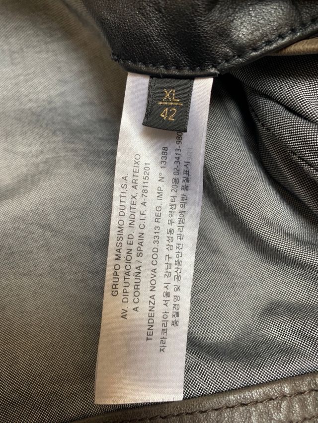 Chaqueta de piel Massimo Duti