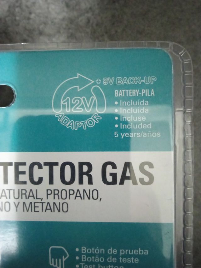 Sensor detector gas propano, butano