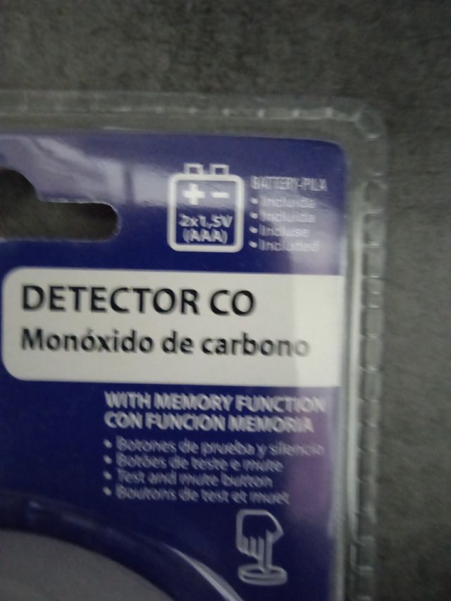 Sensor detector de co monóxido