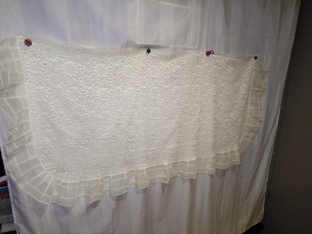 - Mantón VINTAGE Encaje ORIGINAL .! OFERTA .! 🎁