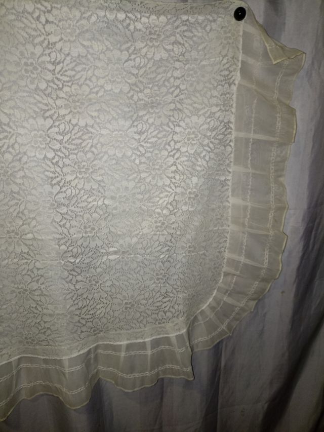 - Mantón VINTAGE Encaje ORIGINAL .! OFERTA .! 🎁