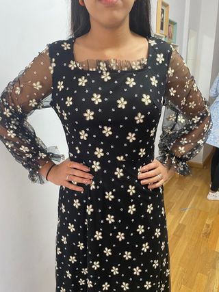 Vestido largo floreado