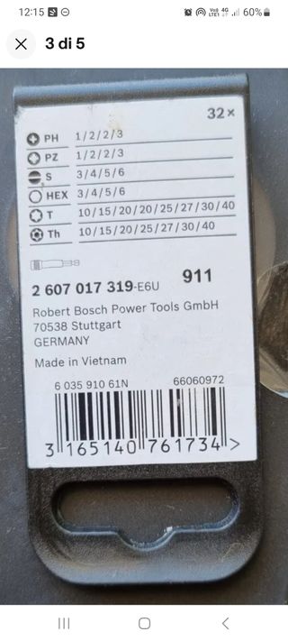 Bosch bit inserti