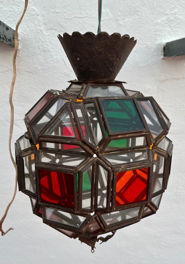 Lampara antigua techo