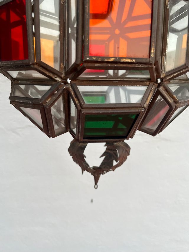 Lampara antigua techo