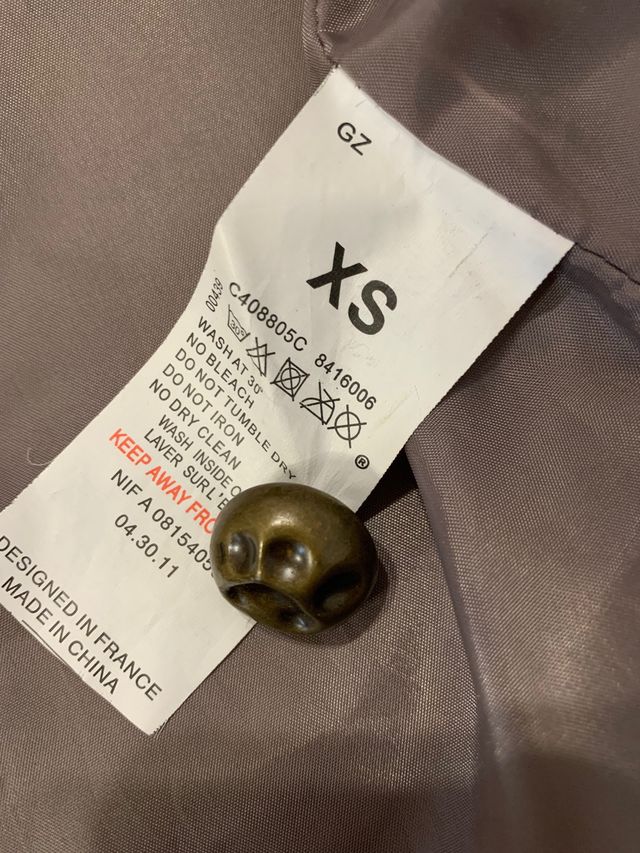 Chaleco piel sintética niña T8/9