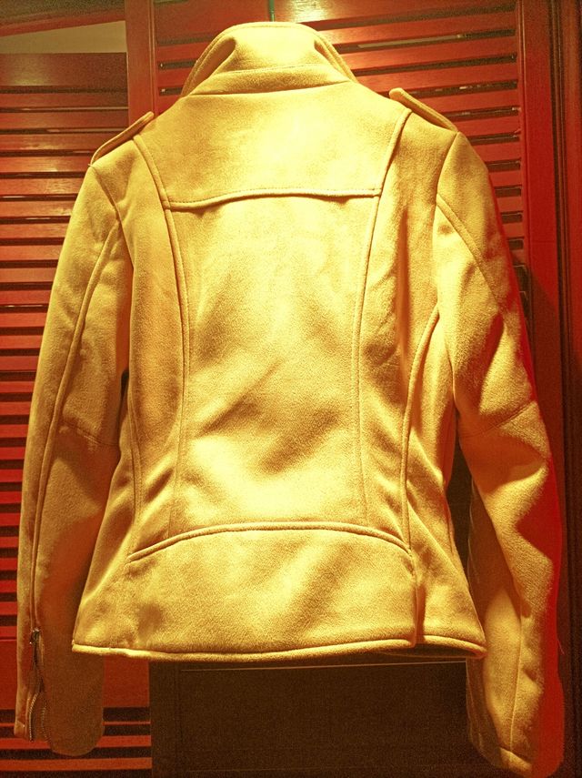 Cazadora amarilla mostaza biker T-L