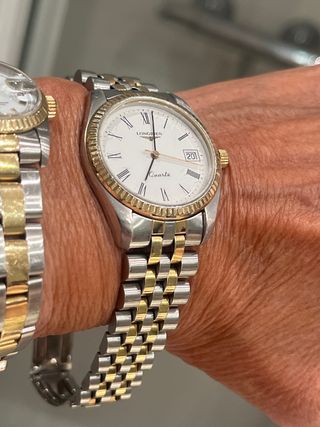 Reloj Longines, acero y oro
