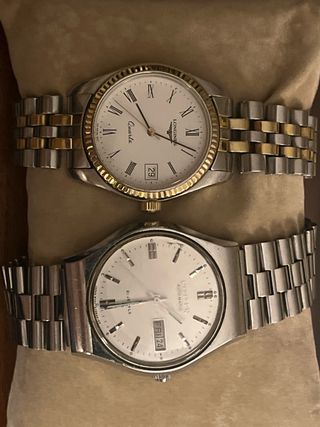 Reloj Longines, acero y oro