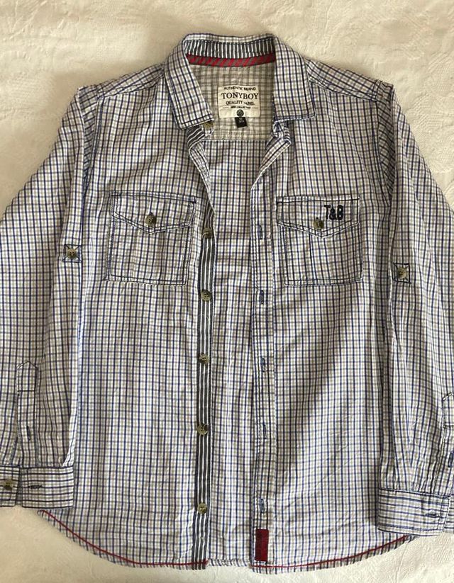 Camisa cuadros talla 12