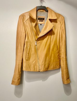 Chaqueta piel Massimo Dutti Xs
