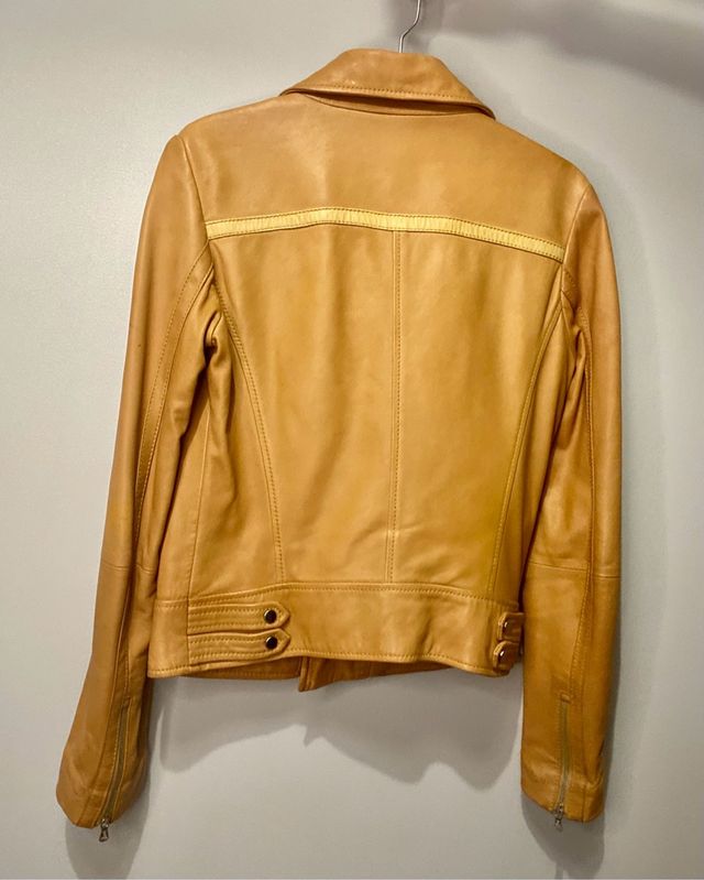 Chaqueta piel Massimo Dutti Xs