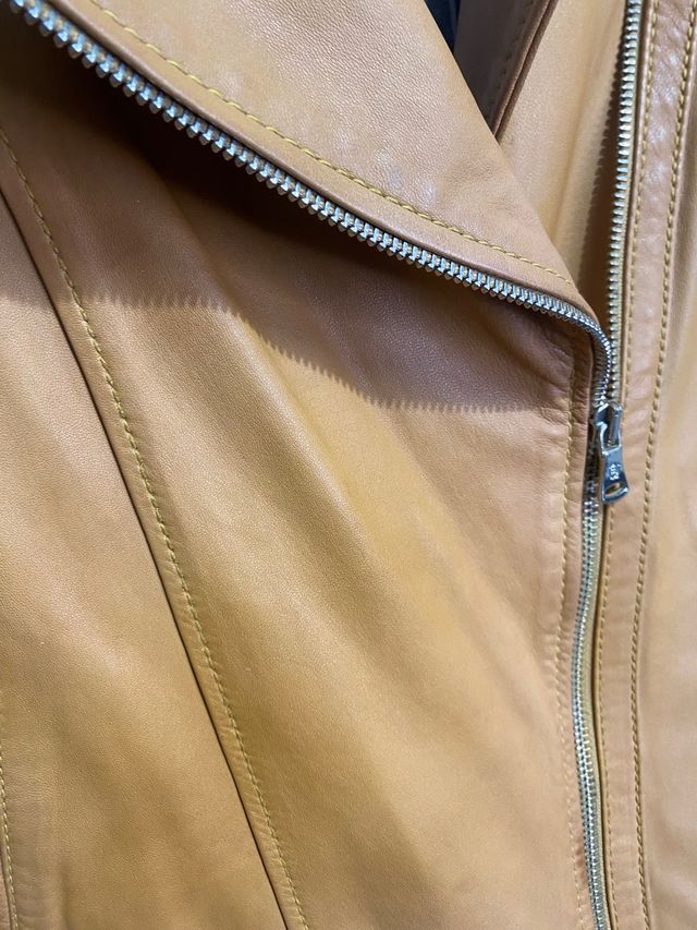 Chaqueta piel Massimo Dutti Xs