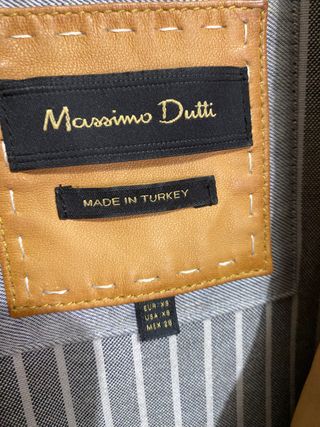 Chaqueta piel Massimo Dutti Xs