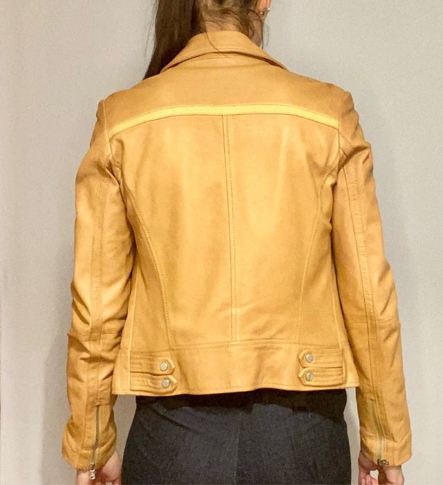 Chaqueta piel Massimo Dutti Xs