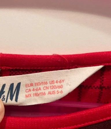 Lote Vestido rojo y jersey rojo talla 110