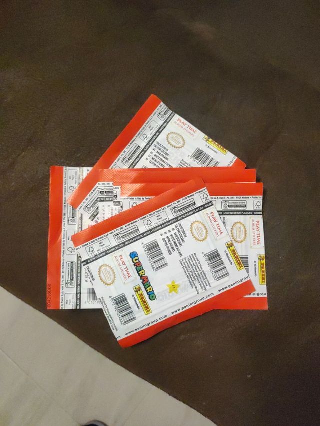 9 Sobres super mario