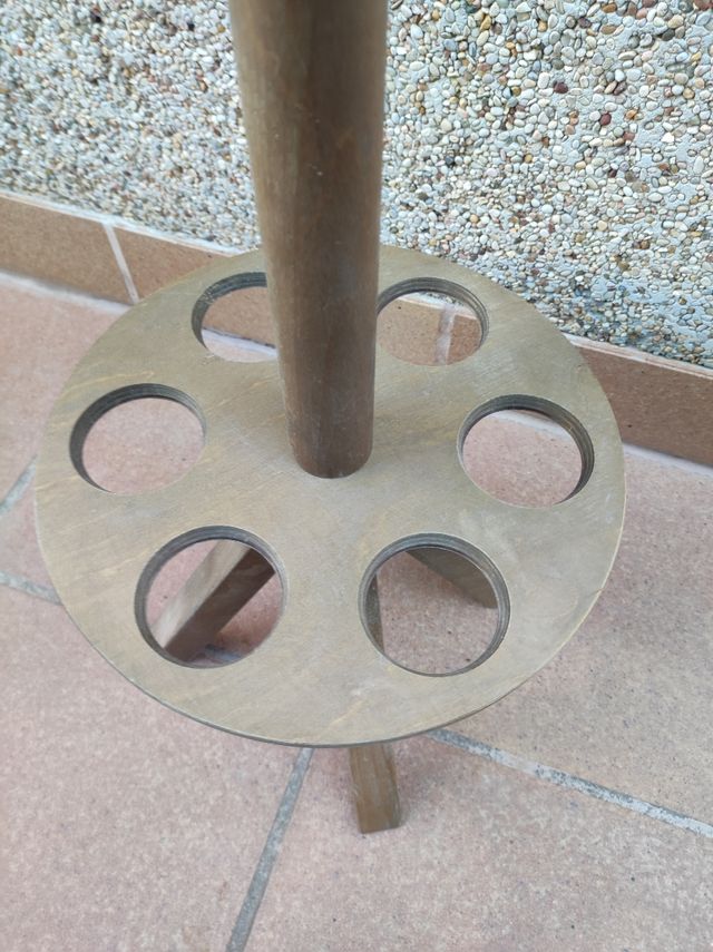 BOTELLERO DE MADERA VERTICAL (3 pisos)