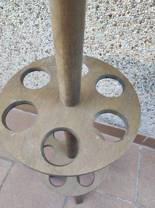 BOTELLERO DE MADERA VERTICAL (3 pisos)