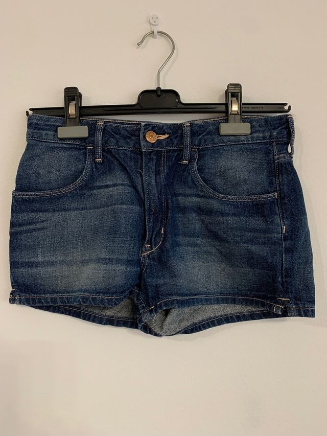 Pantalón tejano corto niña T13/14