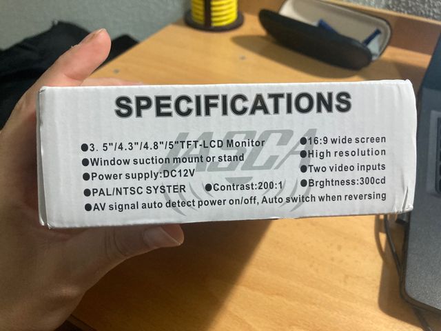 Espejo retrovisor security TFT monitor