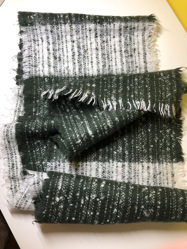 sciarpa sisley lana verde