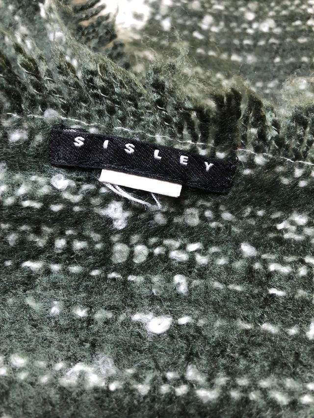 sciarpa sisley lana verde