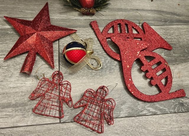 Adornos Navidad rojos