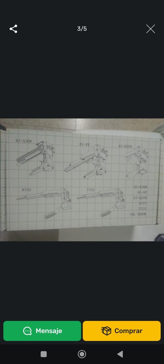 GRAPADORA PARA CARTON NUEVA.