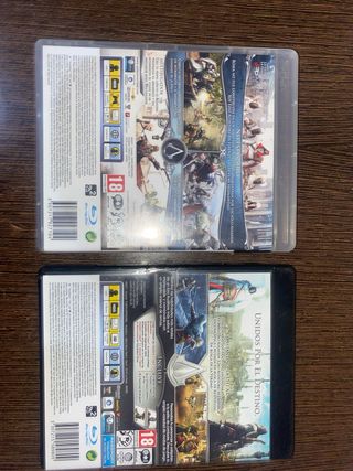 Vendo 4 juegos de Assassin’s Creed de la PS3