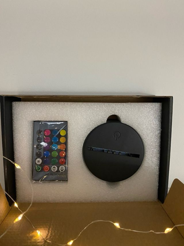 lampara 3D con formas