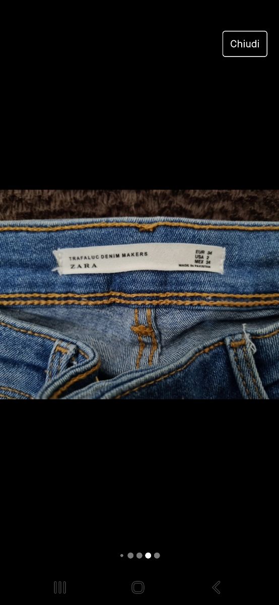 Set jeans Zara e tally weil tag 34