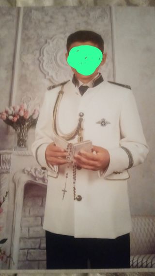 Traje de conunion regalo zapatos con el